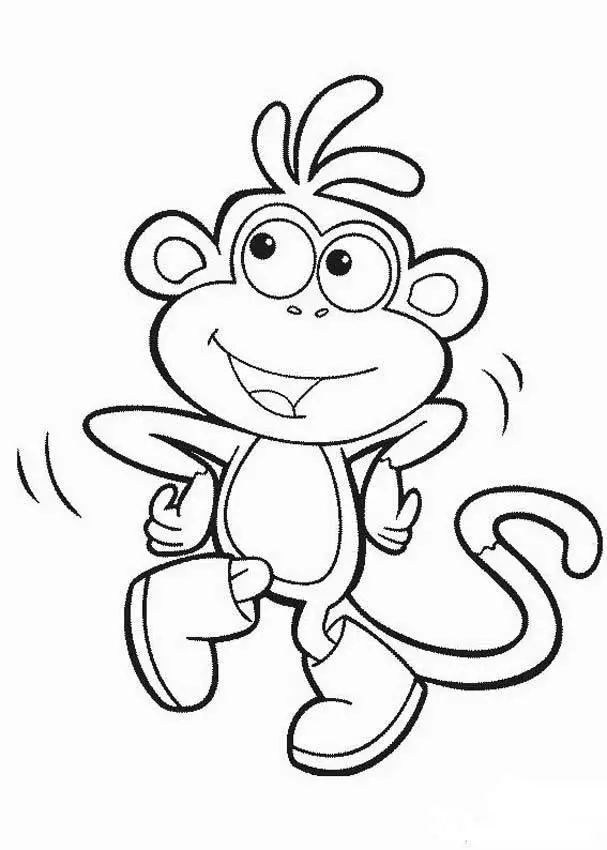 desenho de macaco para colorir