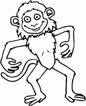 desenho de macaco para imprimir
