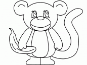 desenho de macaco para pintar