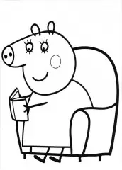 desenho de peppa pig para pintar