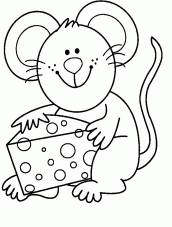 desenho de ratos para colorir
