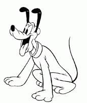 desenho do pluto para colorir