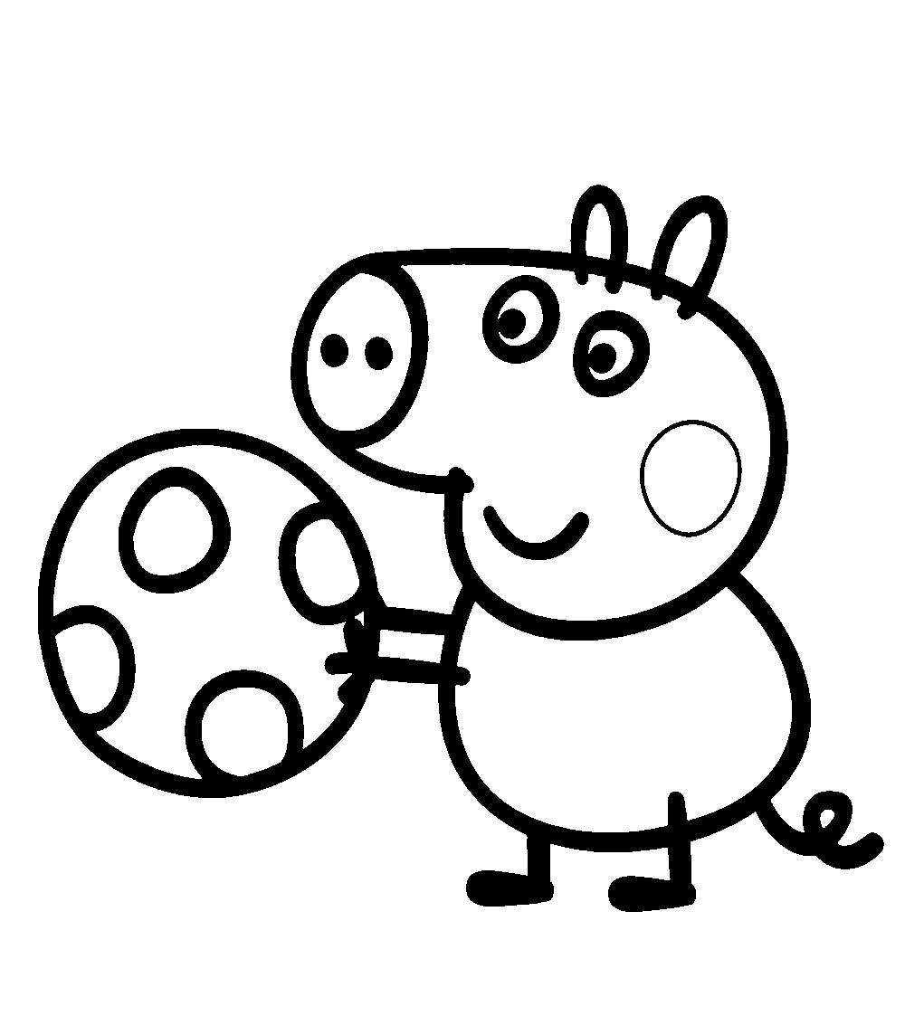 desenho infantil peppa para colorir