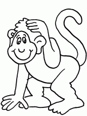 desenho macaco para colorir