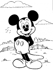 desenho para colorir mickey mouse