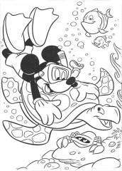 desenho para pintar do mickey