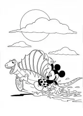 desenho para pintar do mickey mouse