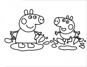 desenho peppa pig para colorir