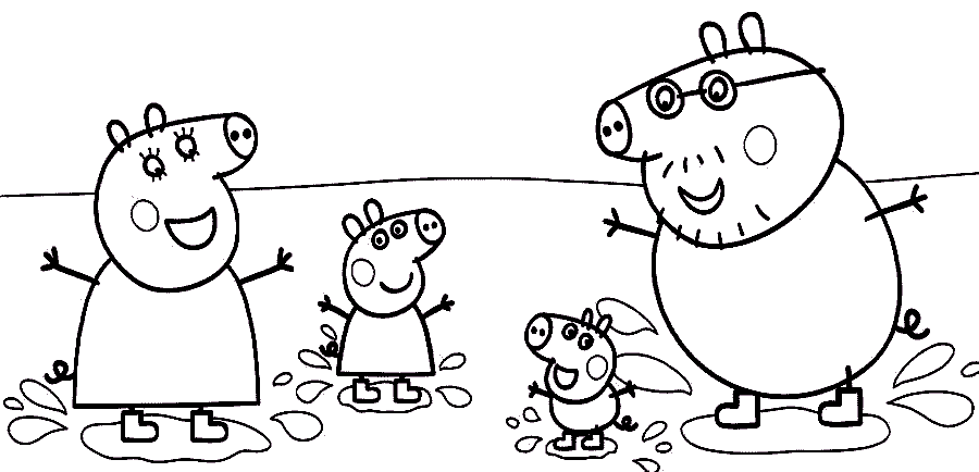 desenhos animados da peppa para colorir