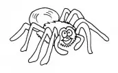 desenhos de aranhas para colorir