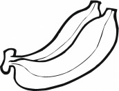desenhos de banana para colorir