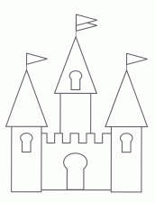 desenhos de castelos para colorir