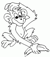 desenhos de macaco para colorir