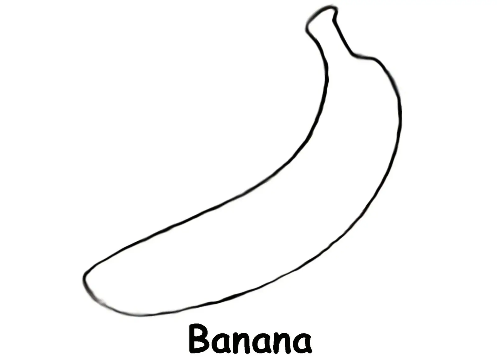 desenhos para colorir banana