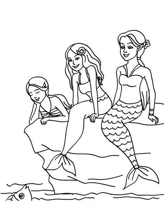 desenhos para colorir da barbie sereia