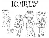 desenhos para colorir da icarly