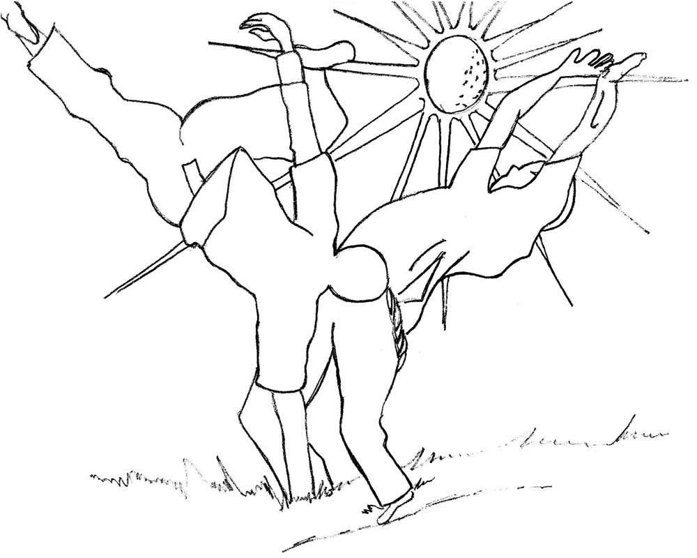 desenhos para colorir de capoeira