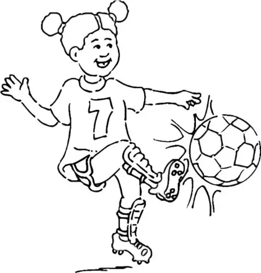 desenhos para colorir de jogadora de futebol