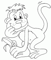 desenhos para colorir de macaco