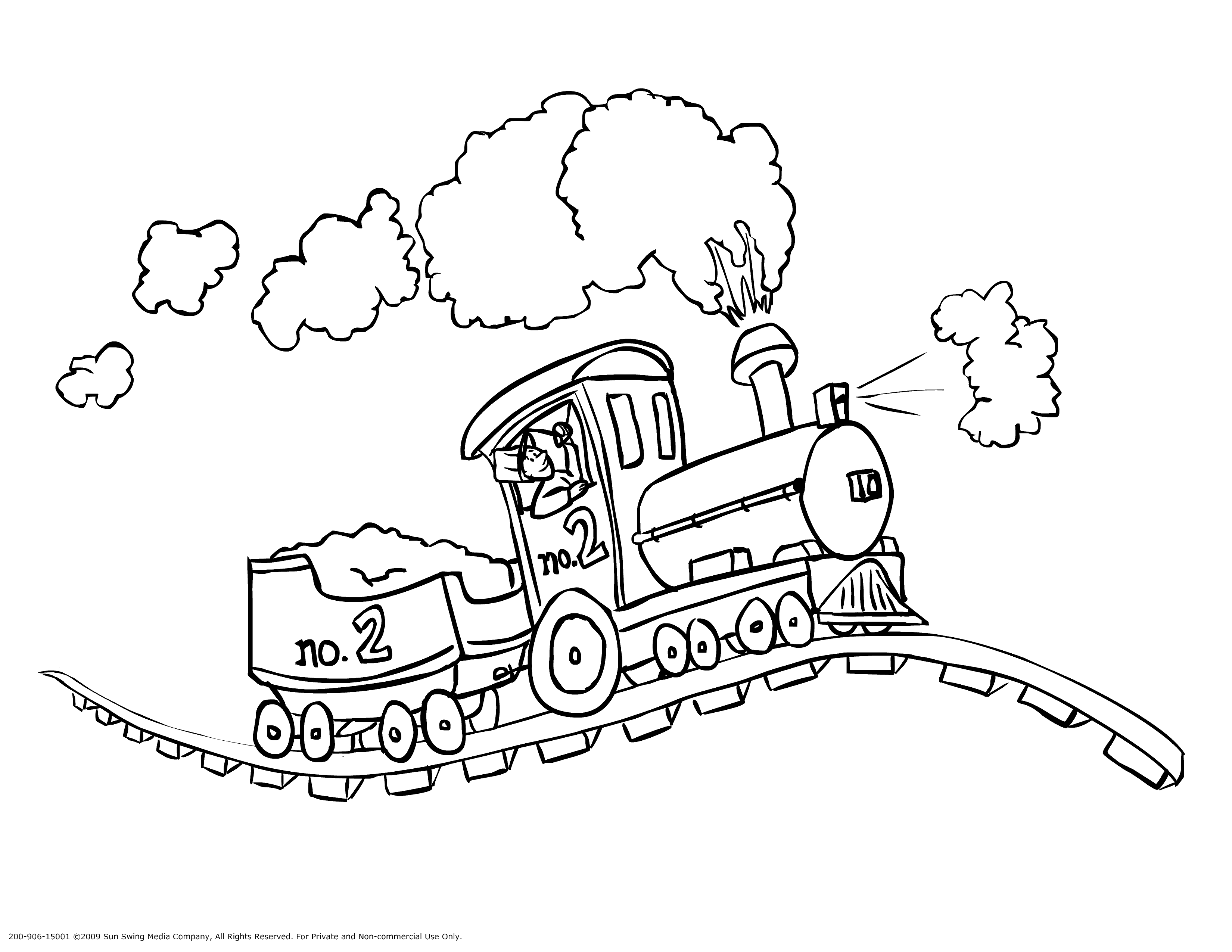 desenhos para colorir de trem