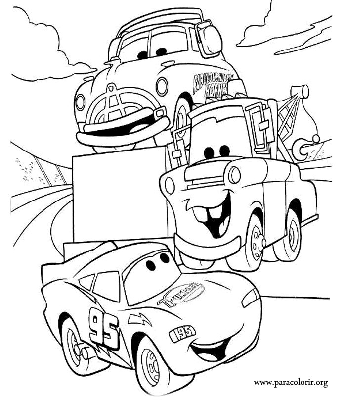 desenhos para colorir do relampago mcqueen