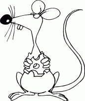 desenhos para colorir rato