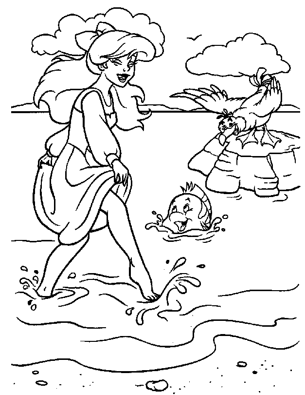 desenhos para colorir sereia