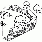 desenhos para colorir trem