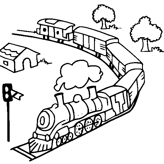 desenhos para colorir trem