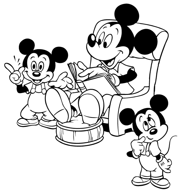 desenhos para colorir turma do mickey