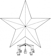 estrelas para pintar de natal