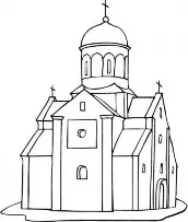 igrejas para colorir