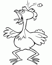 imagem de galinha para colorir