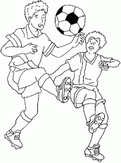 Desenhos de Futebol para colorir, jogos de pintar e imprimir