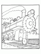 imagens de trem para colorir