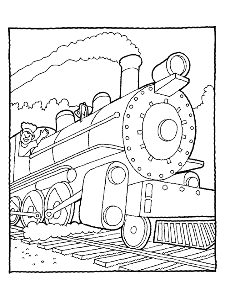 imagens de trem para colorir