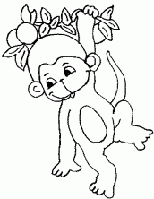 Desenho Para Colorir macaco - Imagens Grátis Para Imprimir - img 17524