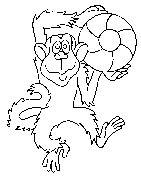 macacos para colorir