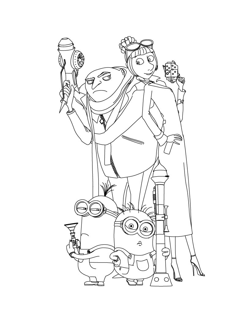 minion para colorir