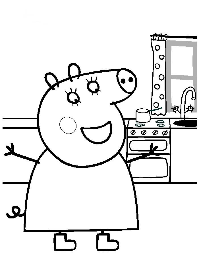 peppa pig para colorir