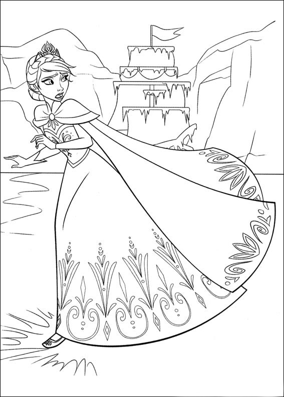 desenho frozen colorir