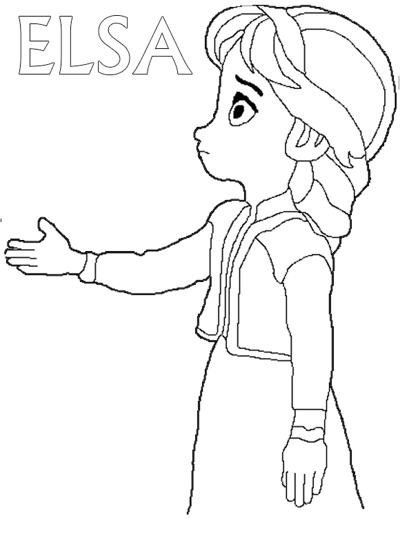 desenho para colorir do frozen