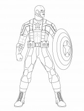 desenhos do capitao america para colorir