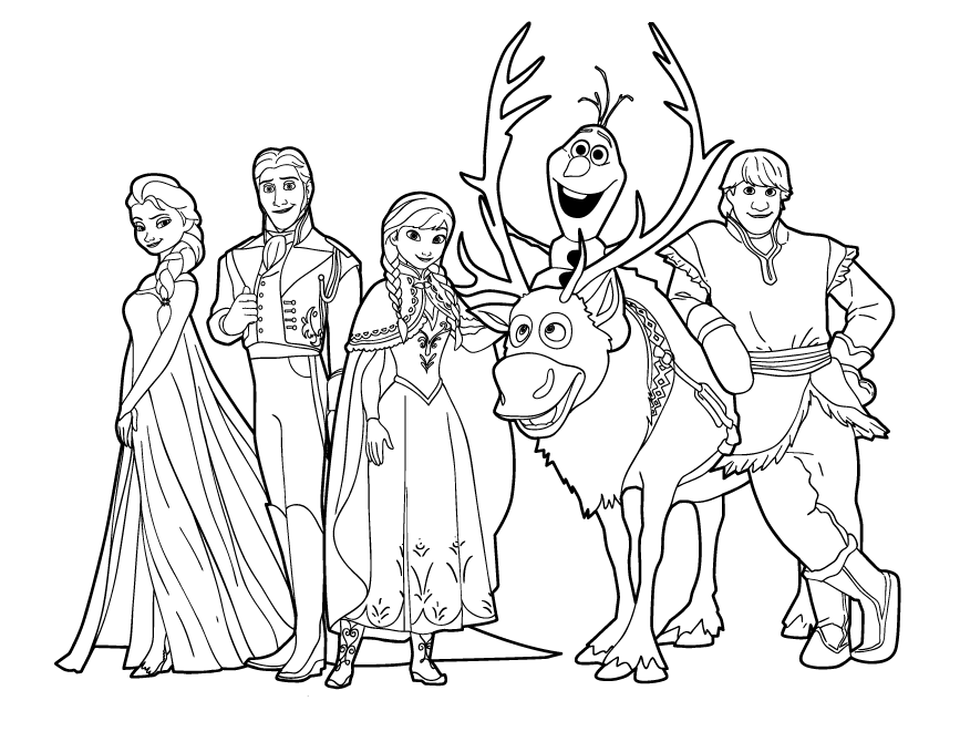 desenhos do frozen para colorir