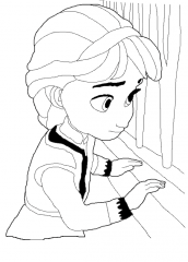 frozen desenho para colorir