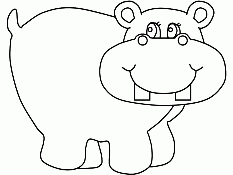 hipopotamo para imprimir