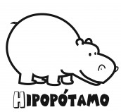 hipopotamos para pintar