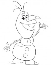 olaf frozen para pintar