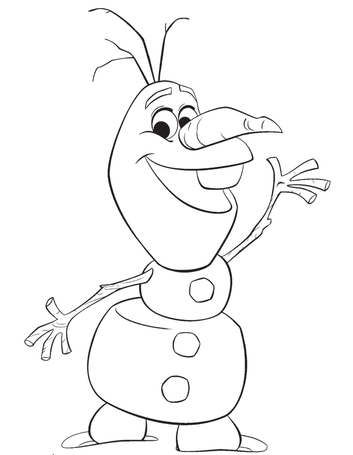 olaf frozen para pintar