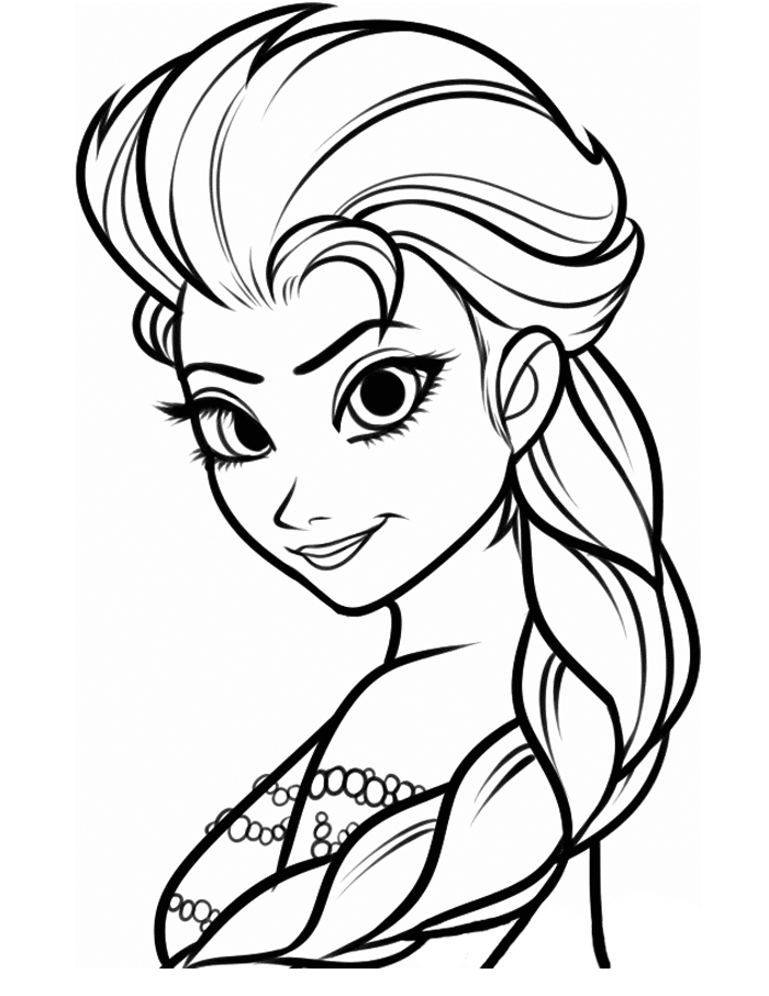 personagen elsa frozen para colorir